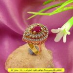 انگشتر طلا روسی یاقوت قرمز