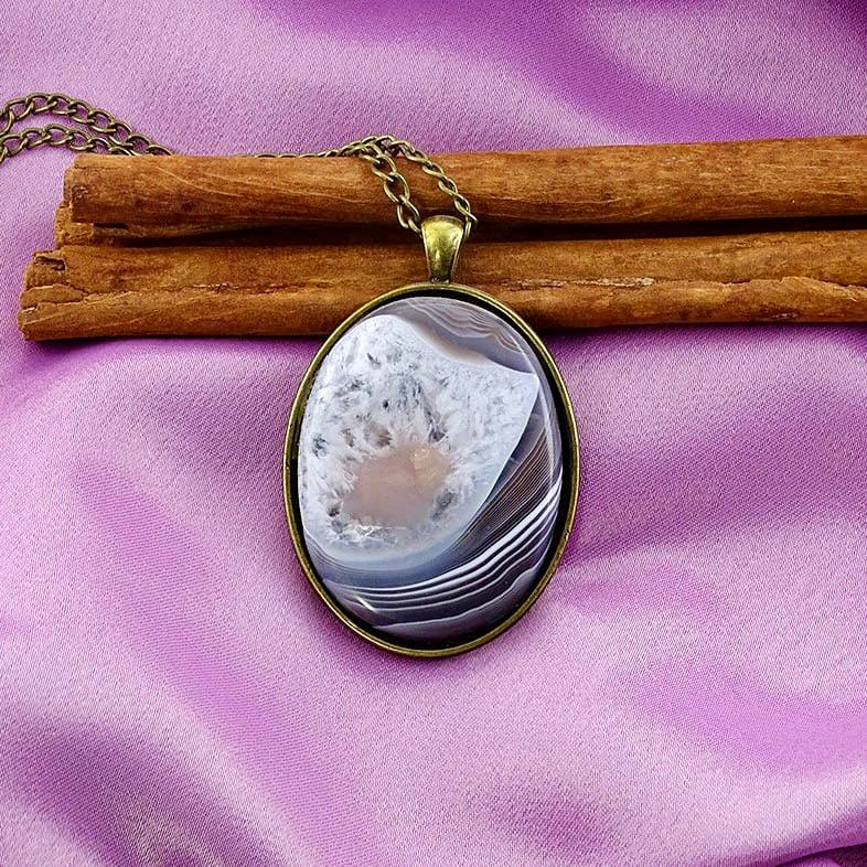 مدال برنزی عقیق سلیمانی مدال سنگ عقیق سلیمانی - تصویر 1